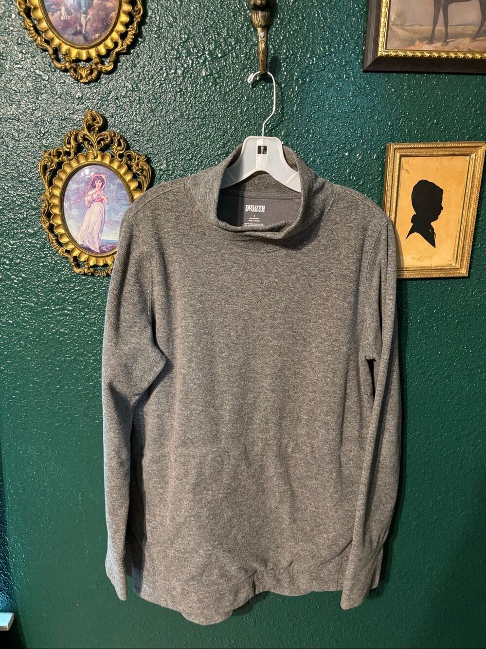 Duluth Trading Company Women’s Tunic Fleece Pullover With Pockets size Large